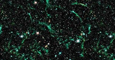 lo sfondo di galassie astratte con stelle e pianeti con motivi astratti nello spazio verde scuro dell'universo della luce notturna foto