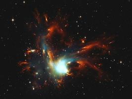nebulosa e spazio stellare incandescente universo misterioso galassia cosmo foto