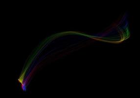 arcobaleno astratto sovrappone texture fantasia elegante con arcobaleno colorato naturale olografico su nero scuro. foto