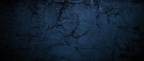 cemento blu scuro per lo sfondo. muro scuro spaventoso foto