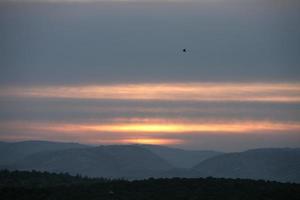 un tramonto pazzesco in israele vedute della terra santa foto