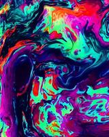 disegno di sfondo di pittura a olio acrilico dipinto liquido liquido mix di colori di viola e blu con creatività e opere d'arte moderne foto