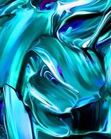 disegno di sfondo di pittura ad olio acrilica dipinta colore liquido liquido azzurro con creatività e opere d'arte moderne foto