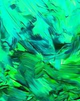 disegno di sfondo di pittura ad olio acrilica dipinta colore liquido fluido azzurro e verde chiaro con creatività e opere d'arte moderne foto