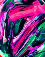 disegno di sfondo di pittura ad olio acrilico dipinto liquido liquido di colore rosa e verde scuro con creatività e opere d'arte moderne