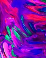 design di sfondo di pittura ad olio acrilico dipinto di colore liquido liquido viola e blu scuro con creatività e opere d'arte moderne foto