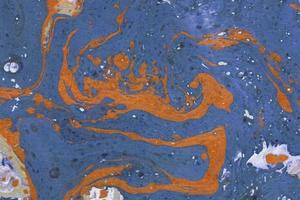abstract inchiostro background.winter blu e arancio marmo carta inchiostro texture su bianco acquerello background.wallpaper per il web e game design. foto