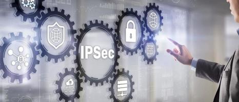 sicurezza dell'ip. protocolli di protezione dei dati. ipsec. concetto di rete internet e protezione foto