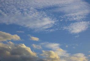 nuvoloso cielo blu foto