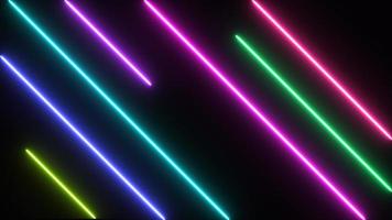 sfondo di tecnologia laser in esecuzione al neon foto