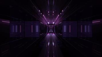 futuristica illustrazione 3d di luce al neon che brilla nell'oscurità in qualità 4k uhd foto