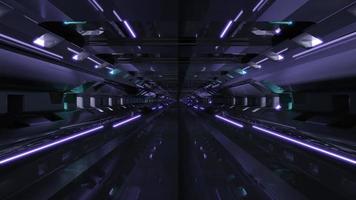 oscura illustrazione 3d del tunnel 4k uhd
