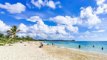 playa del carmen mexico 26. settembre 2021 spiaggia tropicale messicana 88 punta esmeralda playa del carmen mexico. foto