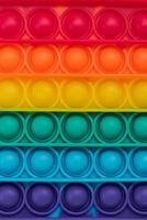 fidget pop it toy color arcobaleno - antistress, divertente ed educativo