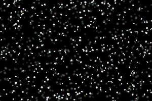 scintilla bianca astratta elegante effetto di luce su uno sfondo nero e scintilla particelle di polvere magiche scintillanti su nero foto