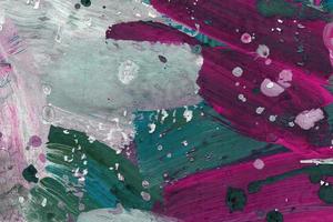 viola e verde e bianco grunge acquerello arte astratta sfondo con strisce multicolori e spazio acquerello dipinto a mano foto