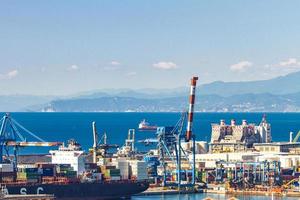 Genova, Italia, 2017 - dettaglio dal porto di Genova in Italia. il porto di genova è il principale porto marittimo italiano.
