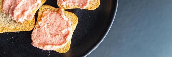 Smorrebrod Capelin Roe Caviar Sandwich Dieta Pescetariana