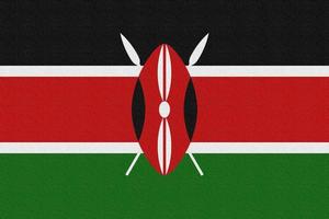 illustrazione della bandiera nazionale del kenya foto