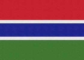illustrazione della bandiera nazionale del gambia foto