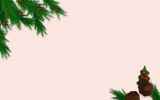 Rendering 3D di addobbi natalizi su sfondo rosa foto
