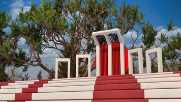 3D render giornata internazionale della lingua madre shaheed minar centrale del Bangladesh foto