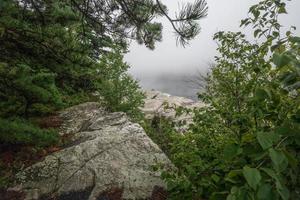 nebbia sul lago minnewaska foto