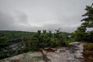 nebbia sul lago minnewaska foto