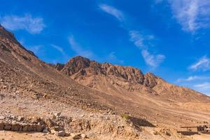 paesaggio delle montagne nel sinai egitto foto