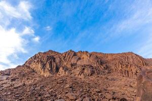 paesaggio delle montagne nel sinai egitto foto