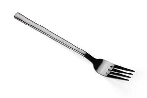 bella forchetta da pranzo isolata su uno sfondo bianco