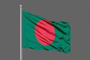 bandiera sventolante del Bangladesh foto