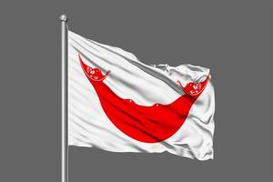 bandiera sventolante dell'isola di pasqua foto