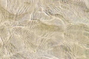 acqua limpida con sabbia punta esmeralda playa del carmen messico.