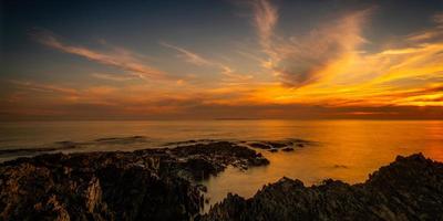 Woolacombe North Devon tramonto foto