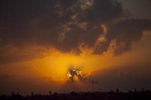 un tramonto pazzesco in israele vedute della terra santa foto