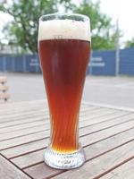 bicchiere di birra weiss foto