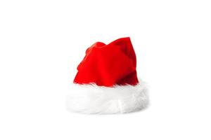 cappello rosso di babbo natale per buon natale foto