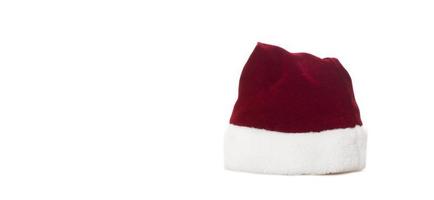 cappello rosso di babbo natale per buon natale foto