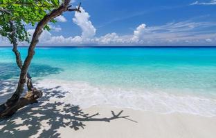 bellissima spiaggia delle isole similan mare delle andamane, phang nga, phuket, thailandia foto