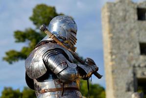 cavaliere dell'armatura medievale foto