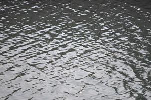 sfondo della superficie dell'acqua blu foto