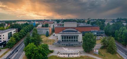 paesaggio urbano della città di tartu in estonia. foto