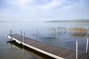 alba molo del lago settentrionale foto