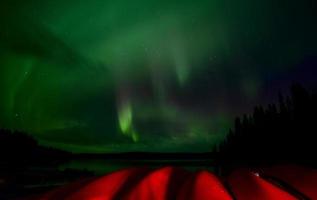 aurora boreale canada foto