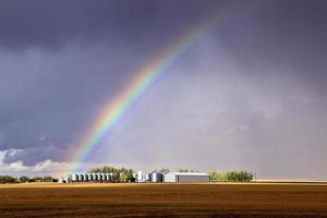 prateria nuvole temporalesche canada foto