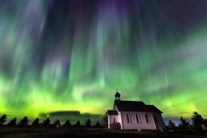 aurora boreale canada foto