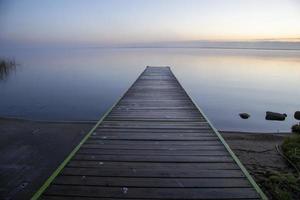 alba molo del lago settentrionale foto