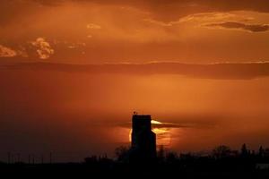 elevatore del grano saskatchewan foto