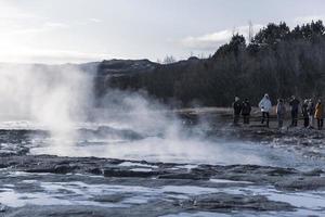 geysir e strokkur, islanda foto